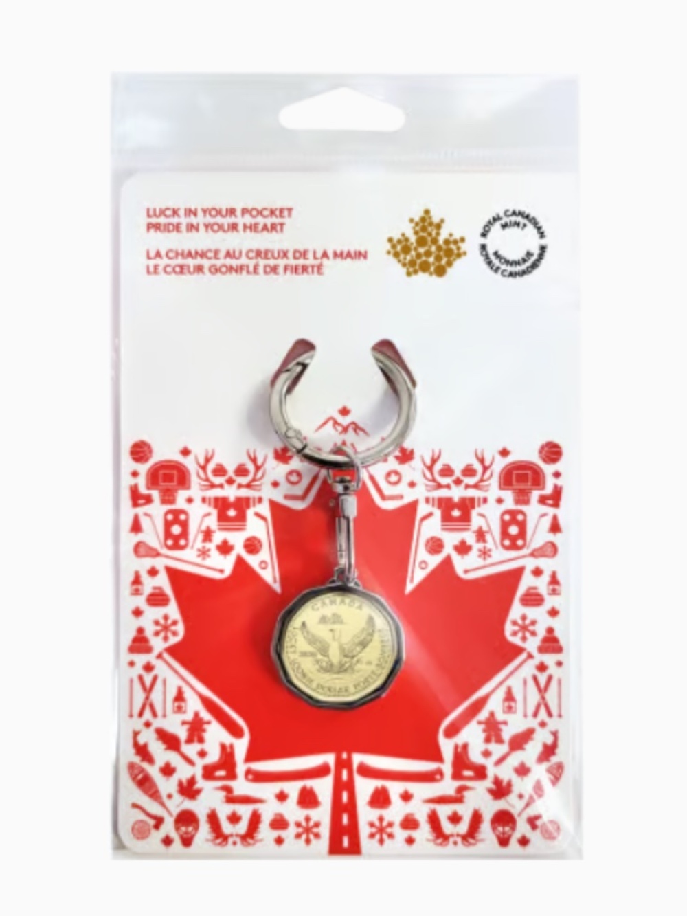 Lucky Loonie in Keychain (2026)—The Royal Canadian Mint